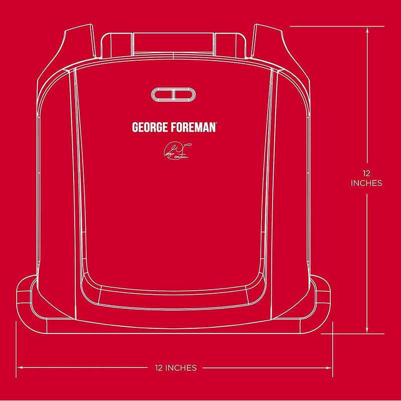 George Foreman 4-Serving Removable Plate Grill and Panini Press