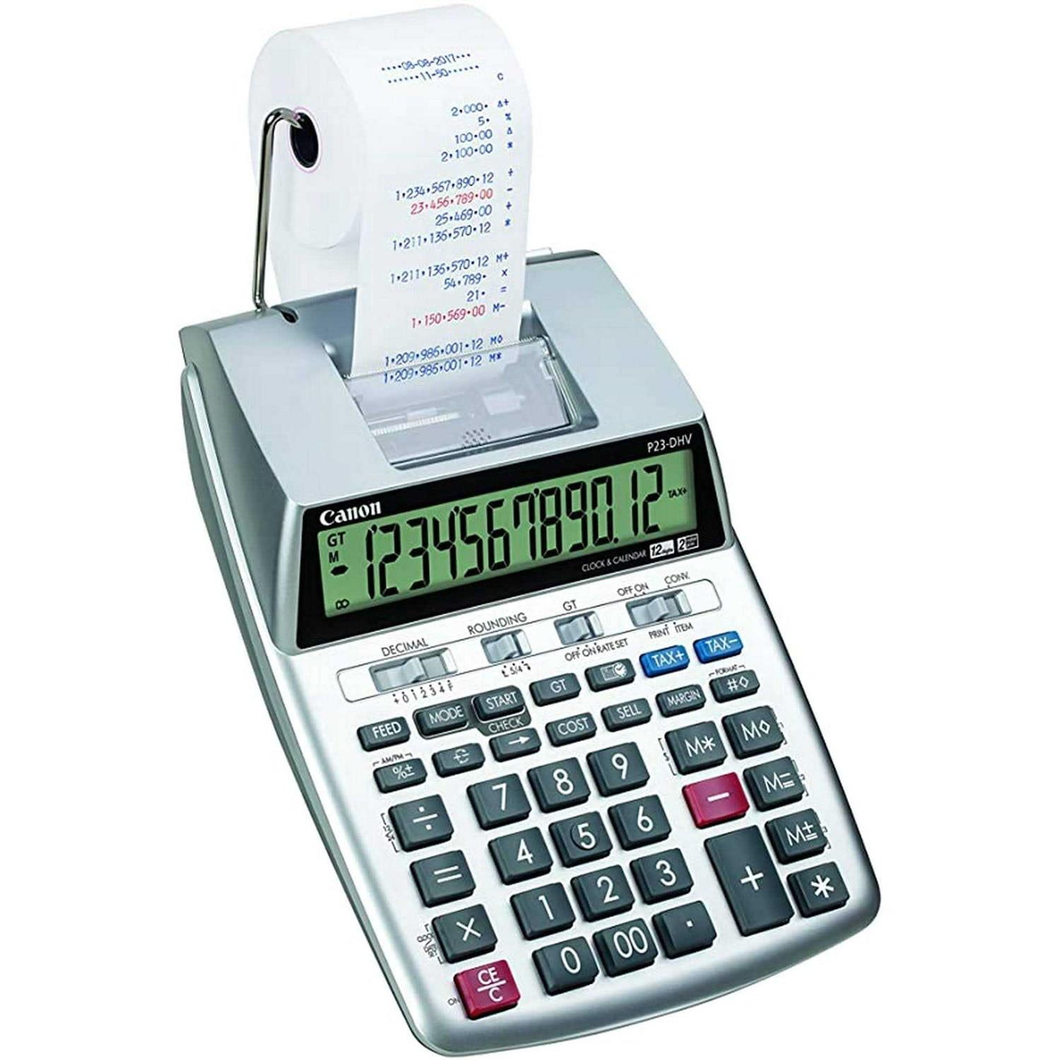 Canon P23 DHV 3 12-Digit Printing Calculator