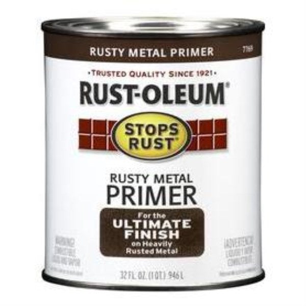 Rust-Oleum Stops Rust Rusty Metal Primer, Red/Brown, 1 Qt.