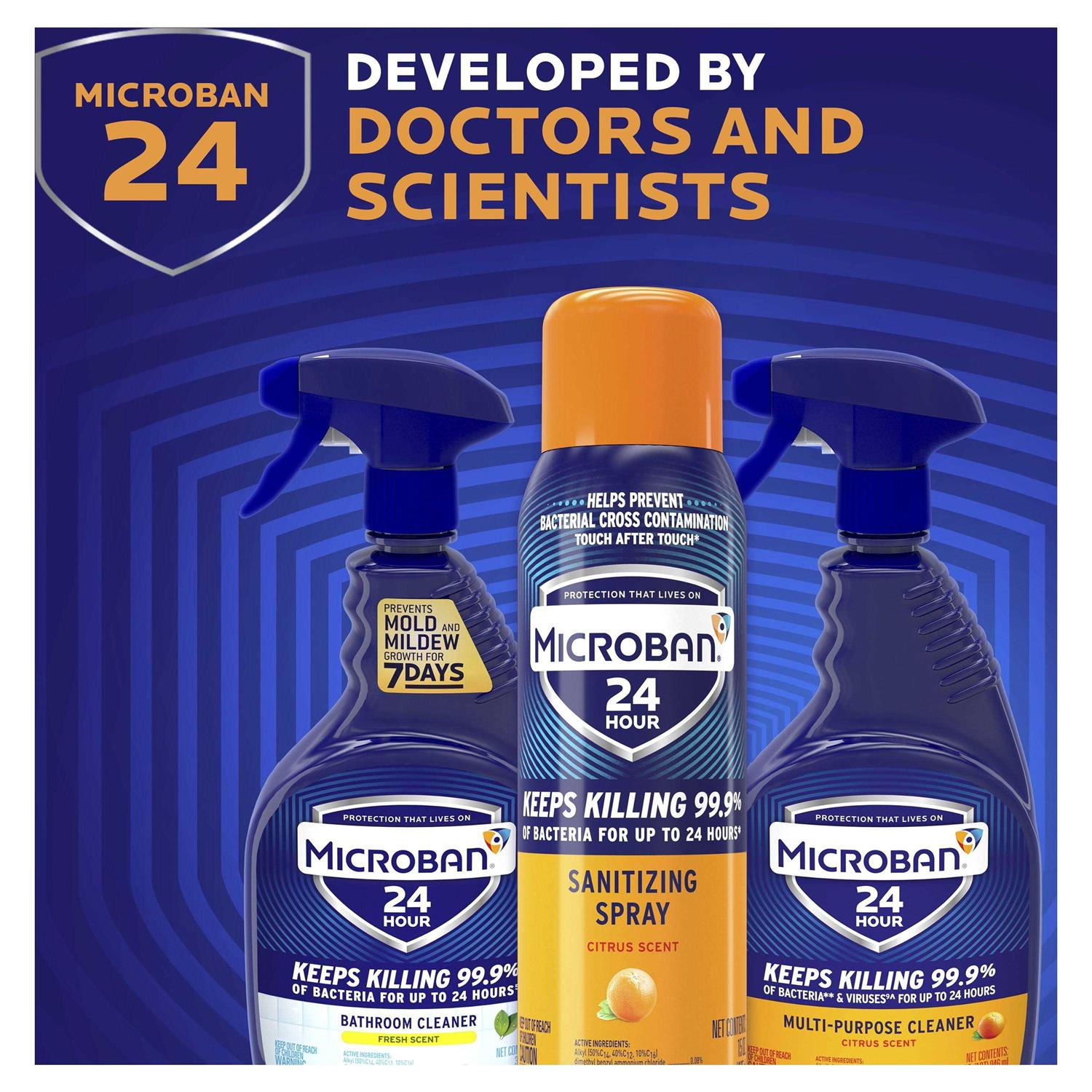 Microban 24 Hour Disinfectant Sanitizing Spray