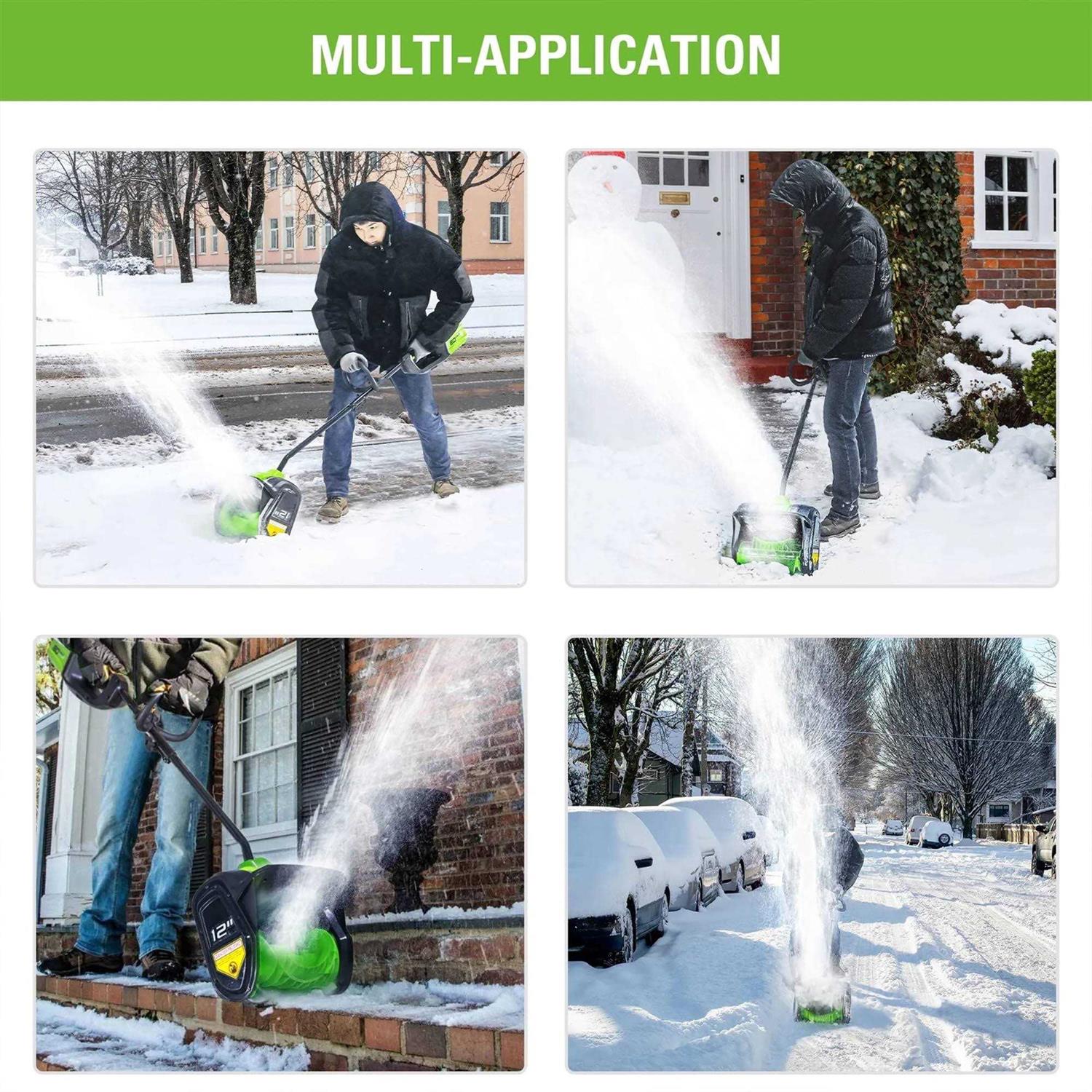 Greenworks Pro 12 in. 80V Cordless Snow Shovel 2601202