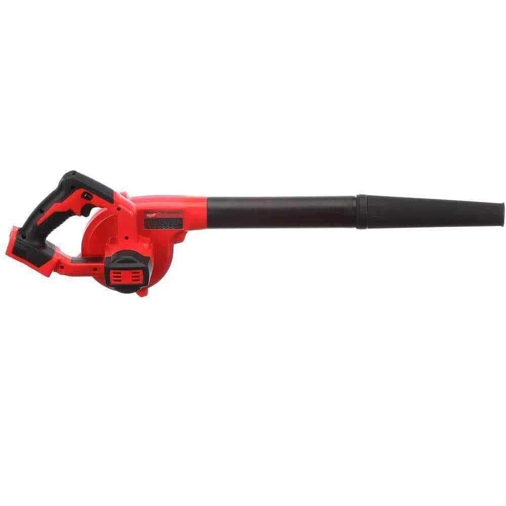 Milwaukee M18 18V Lithium-Ion Cordless Compact Blower with INKZALL Black Fine Point Jobsite Marker