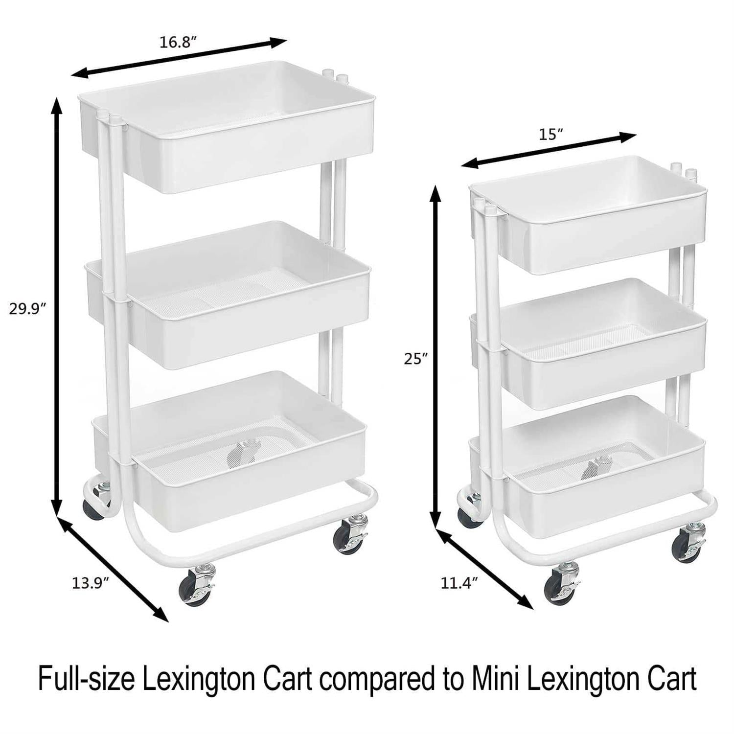 Simply Tidy Lexington Mini Rolling Cart