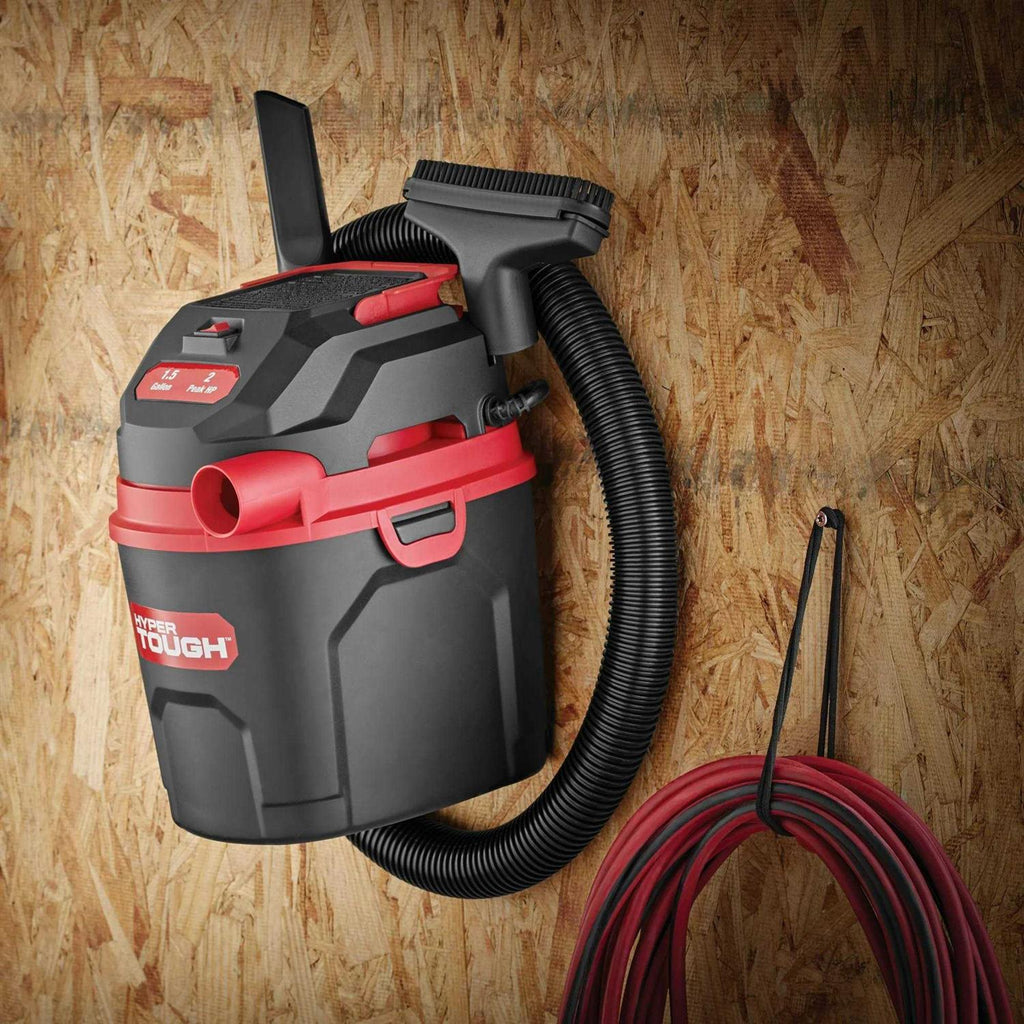 Hyper Tough 1.5 Gallon 2 Peak HP Poly Wet/Dry Vacuum VH105 3502