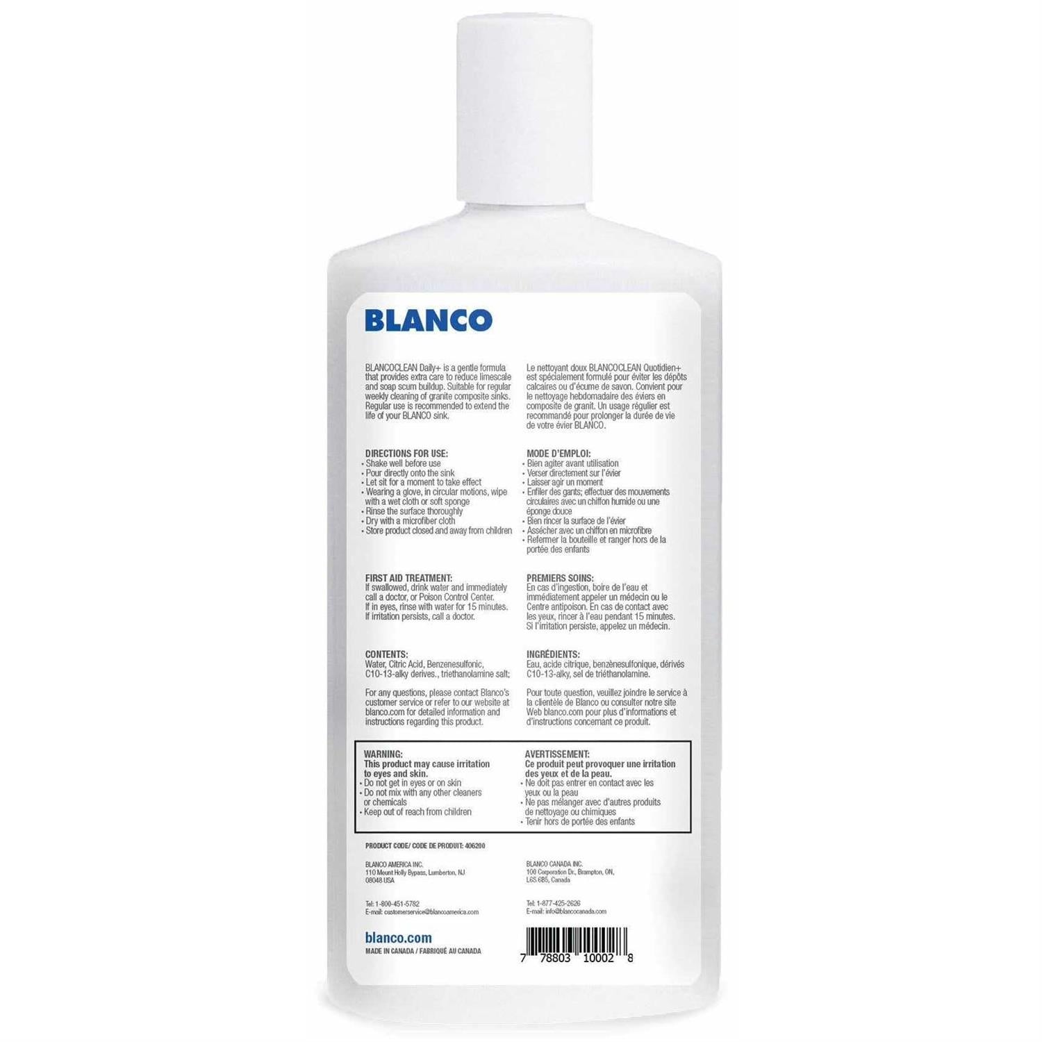Blanco BlancoClean Daily+ Silgranit Sink Cleaner 15 oz 406200
