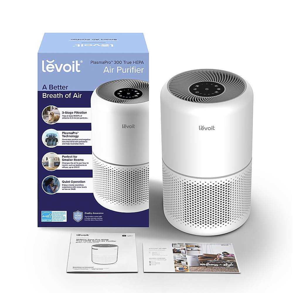 Levoit Air Purifier PlasmaPro 300 H13 True HEPA Filtration for Large Rooms