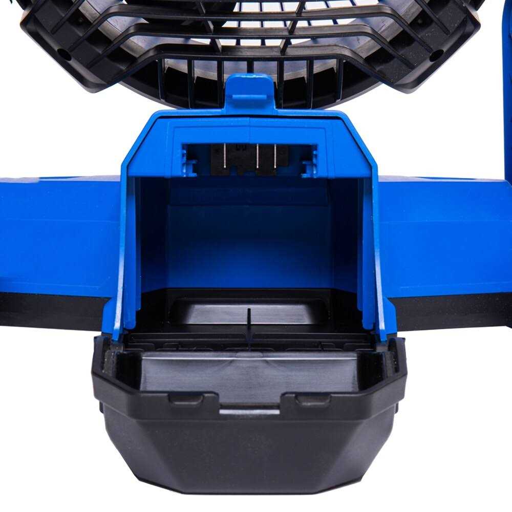 Kobalt 7-in 3-Speed Indoor or Outdoor Blue Misting Floor Fan
