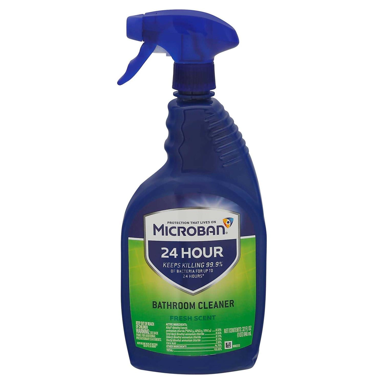 Microban 24 Hour Fresh Scent Bathroom Cleaner Spray