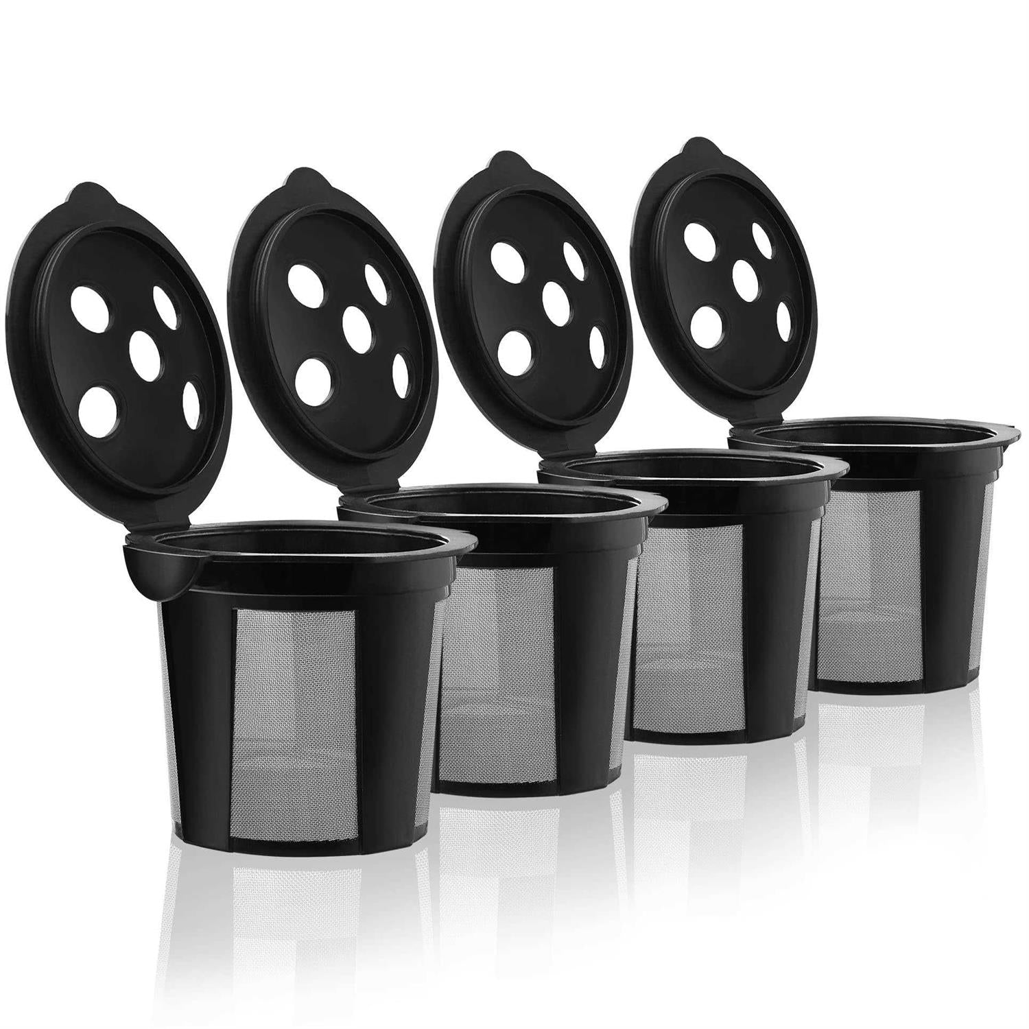 4 Reusable K Cups for Keurig K Supreme, K Supreme Plus and K Slim with Multistream Technology