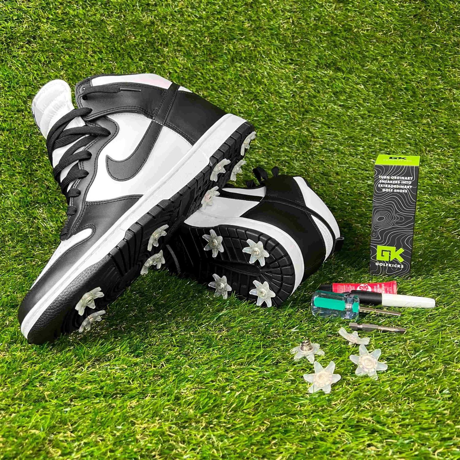 Golfkicks Golf Traction Kit for Sneakers with DIY Golf Spikes