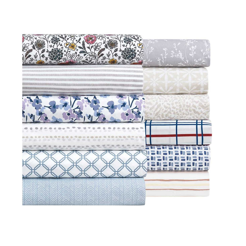 Sanders Printed Microfiber 4-Pc Sheet Set