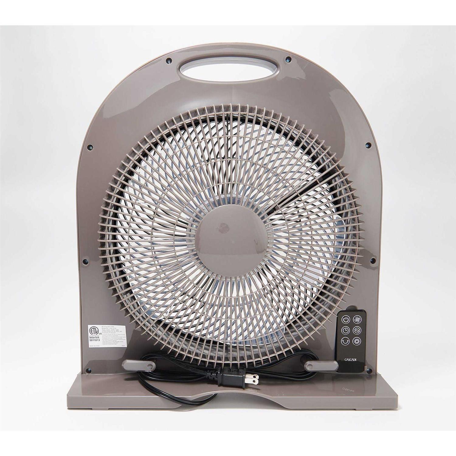 Cascade Capri 12 Portable 4-Speed Fan withRemote Control
