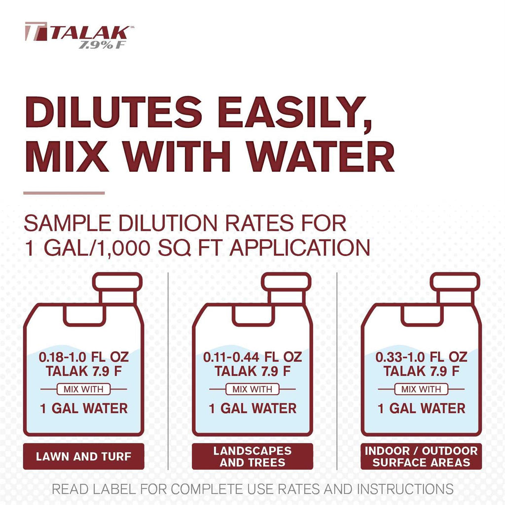Talak 7.9 F Bifenthrin Insecticide Concentrate by Atticus Indoor and Outdoor Insect Control