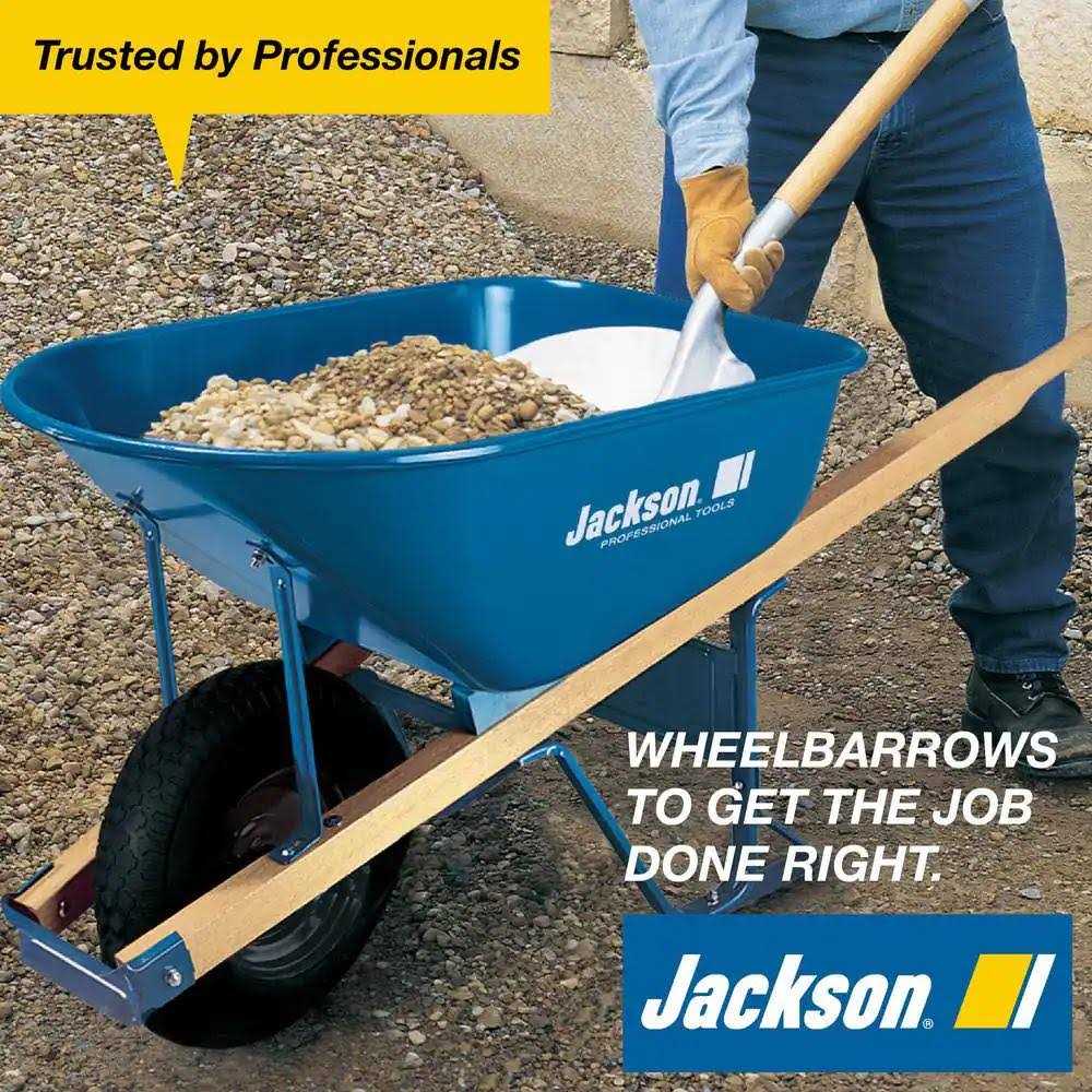 Jackson 6 cu. ft. Steel Wheelbarrow M6KBUT12