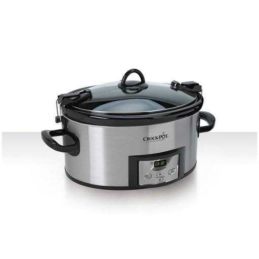 Crock-Pot Programmable Cook Carry 7 Quart Slow Cooker