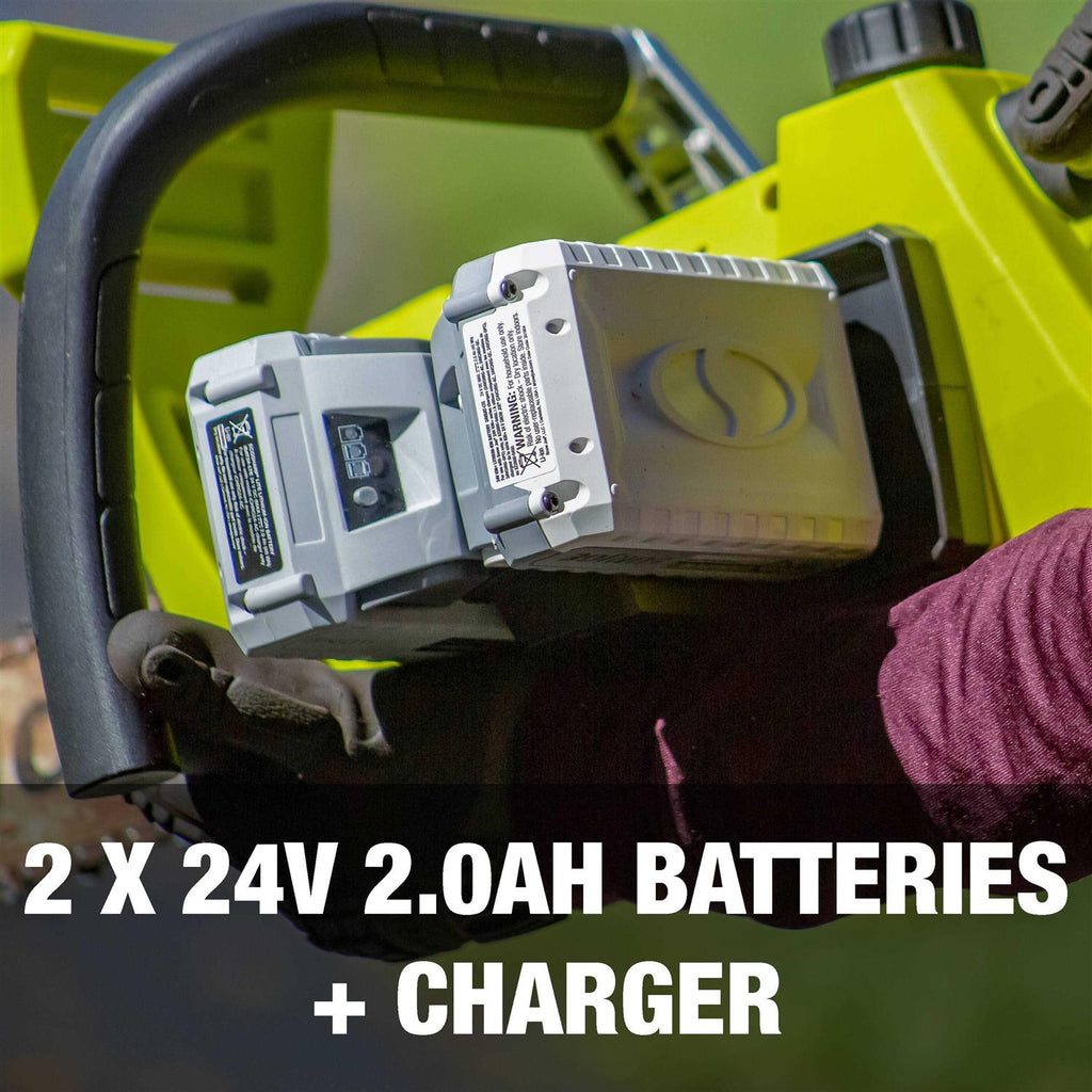 Sun Joe 24v-x2-cs16-max 48-Volt iON+ Cordless Chain Saw Kit