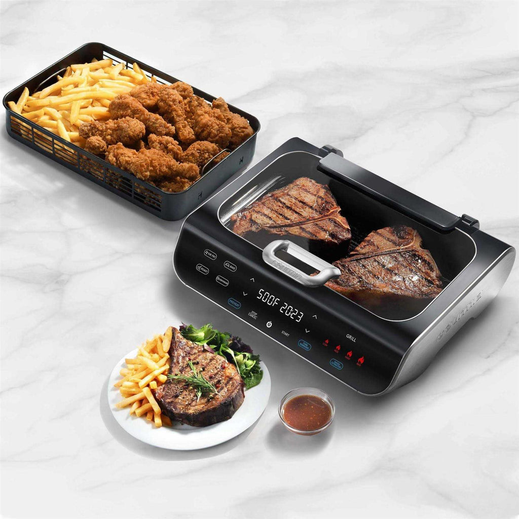 Gourmia 5-in-1 FoodStation Smokeless Grill & Air Fryer with Smoke-Extracting Technology