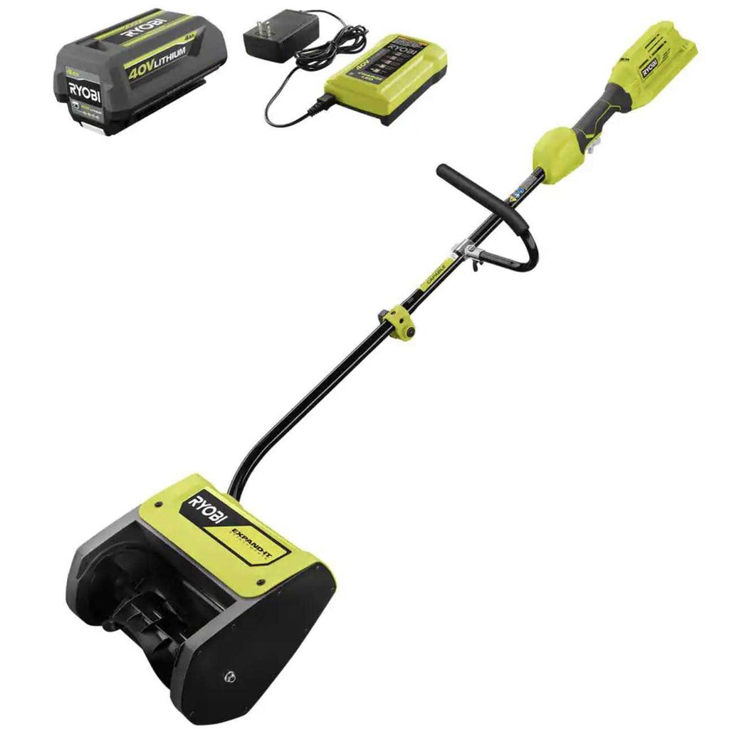 RYOBI 40V 12 in. Cordless Electric Snow Shovel with 4.0 Ah Battery and Charger