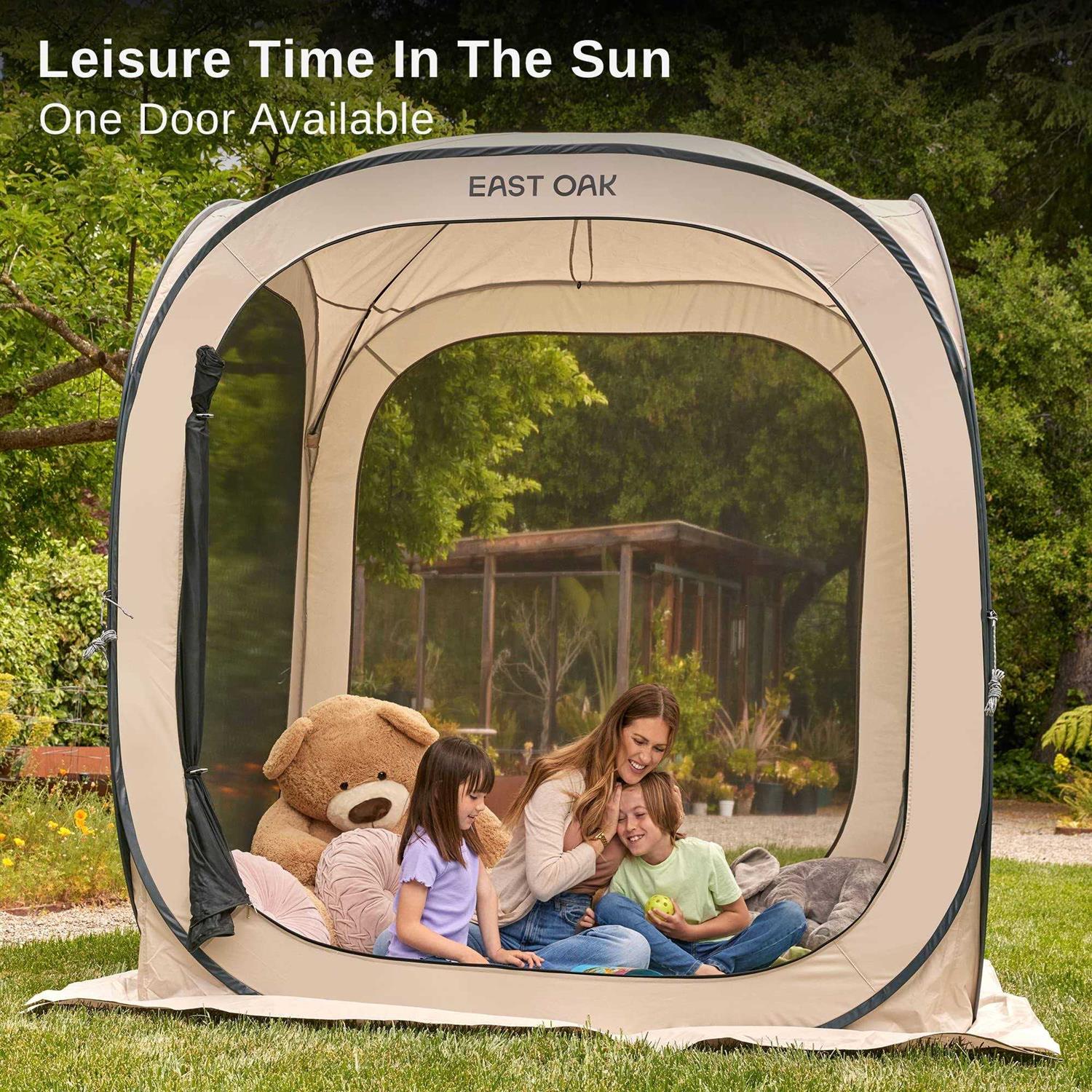 EAST OAK Screen House Tent Pop-Up Portable Screen Room Canopy Instant Screen Tent