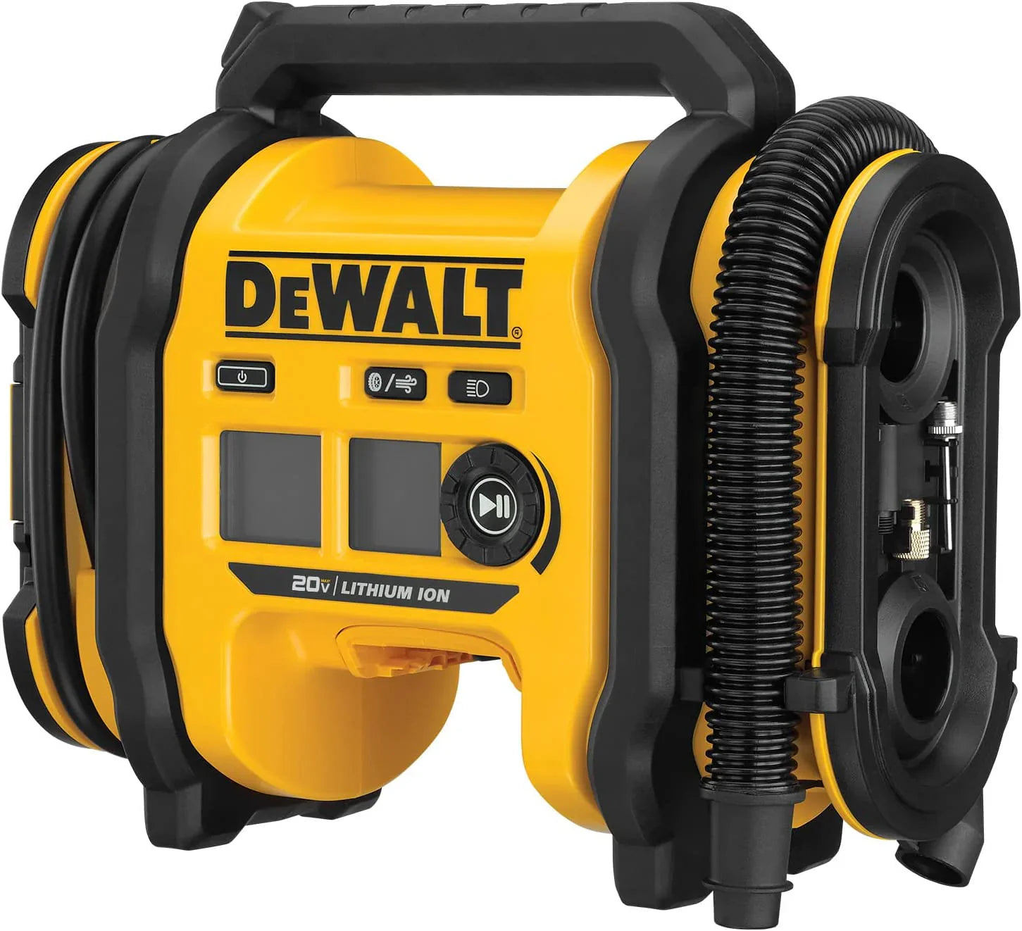 2025 ITEM # 0177 DEWALT 20V MAX Tire Inflator, Compact and Portable, Automatic Shut Off, LED Light, Bare Tool Only (DCC020IB) Battery & Charger Not Included (Watch Video)