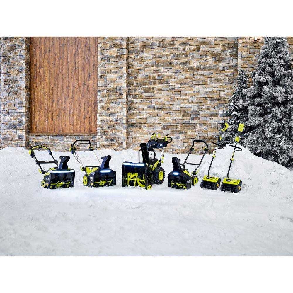 RYOBI 40V 12 in. Cordless Electric Snow Shovel with 4.0 Ah Battery and Charger