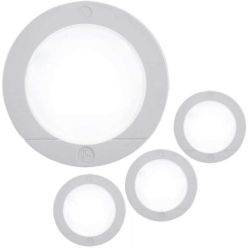 GE Wireless LED Puck Lights Battery Operated 20 Lumens Touch Light