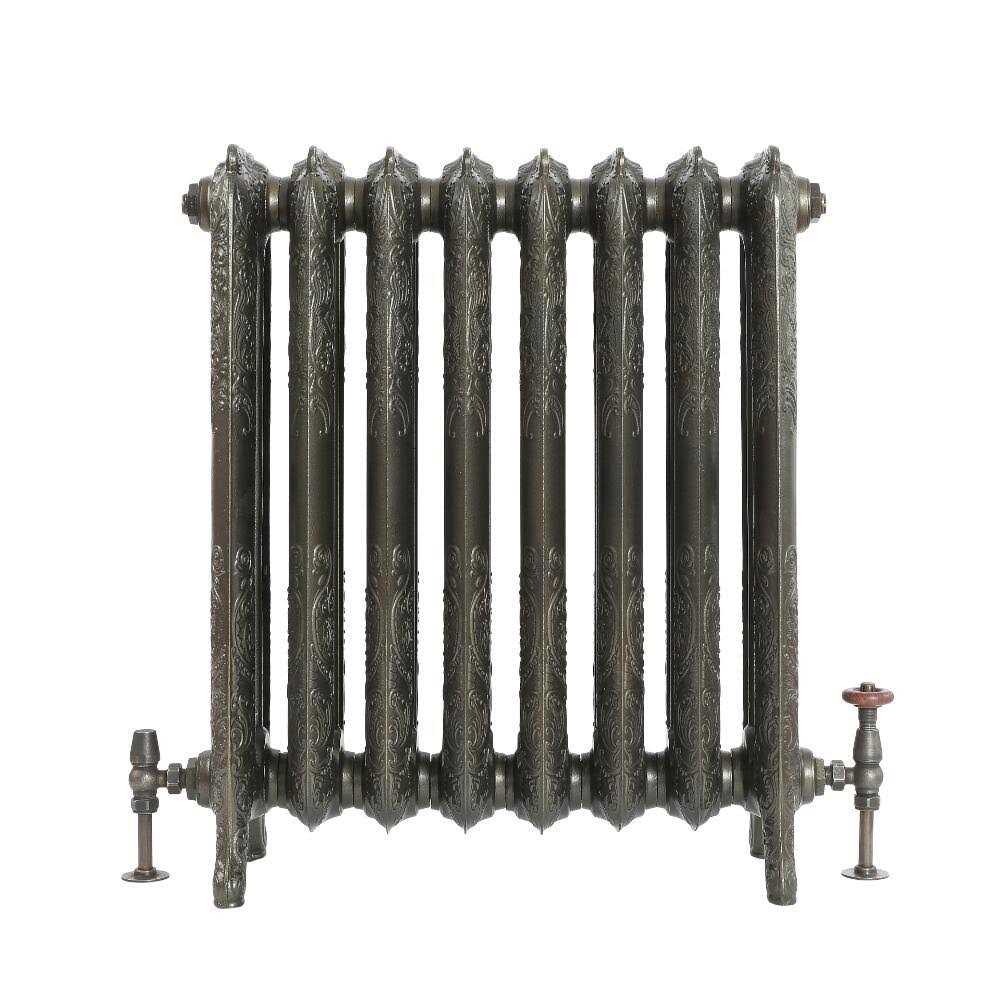 Authentic Cast Iron Radiators Horizontal Etched Floral Heating
