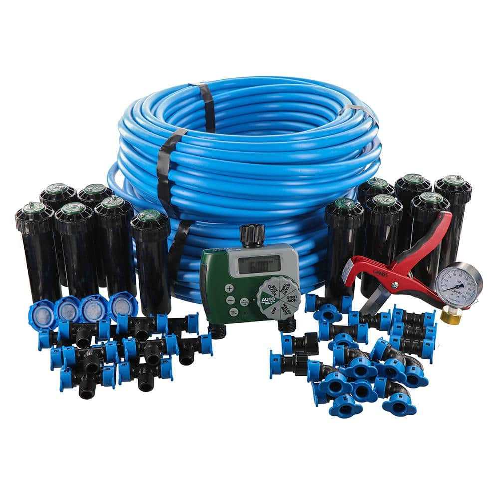 Orbit 2-Zone in-Ground 1/2 in. Sprinkler System with Hose Faucet Timer