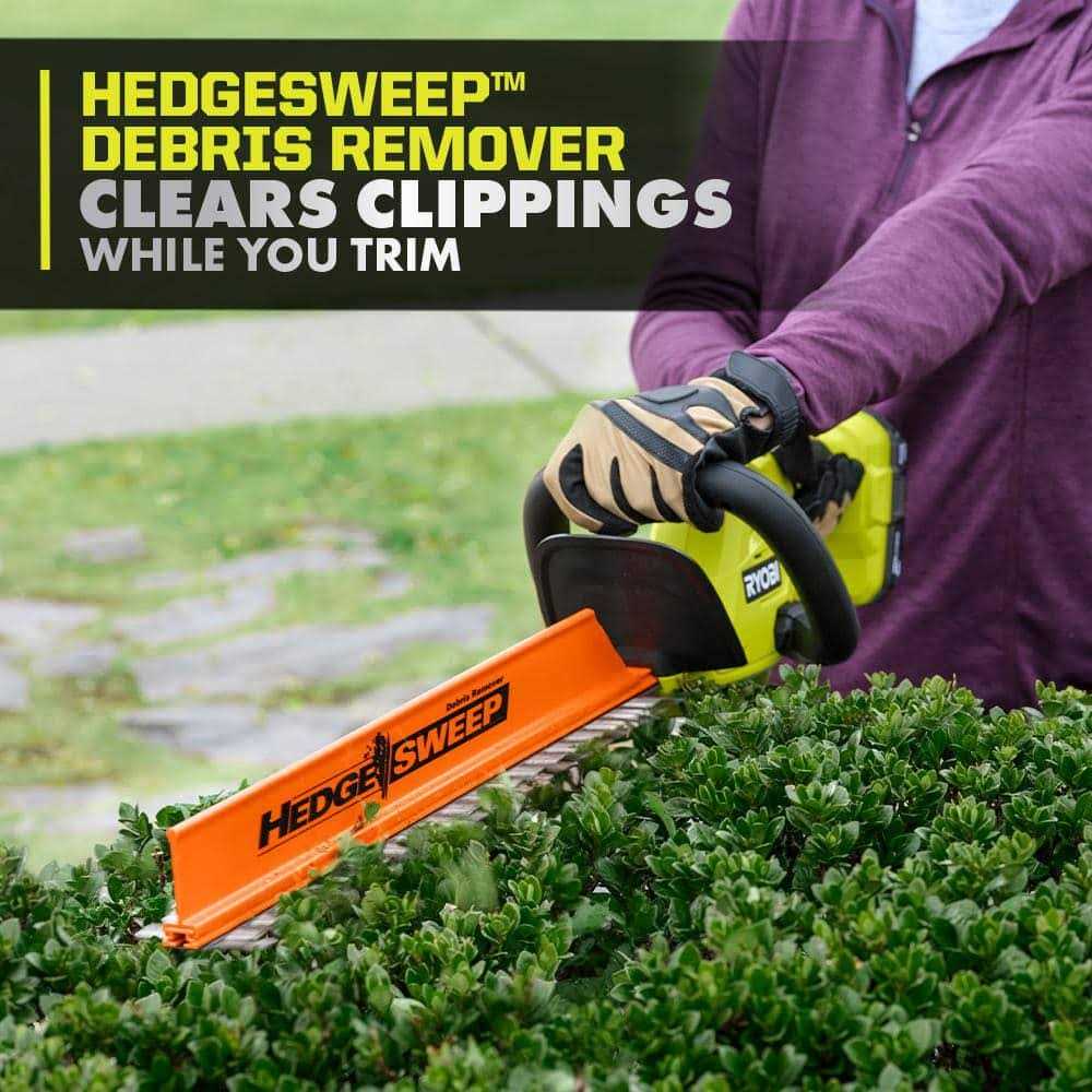 RYOBI ONE+ 18V 22 in. Lithium-Ion Cordless Hedge Trimmer with 2.0 Ah Battery and Charger