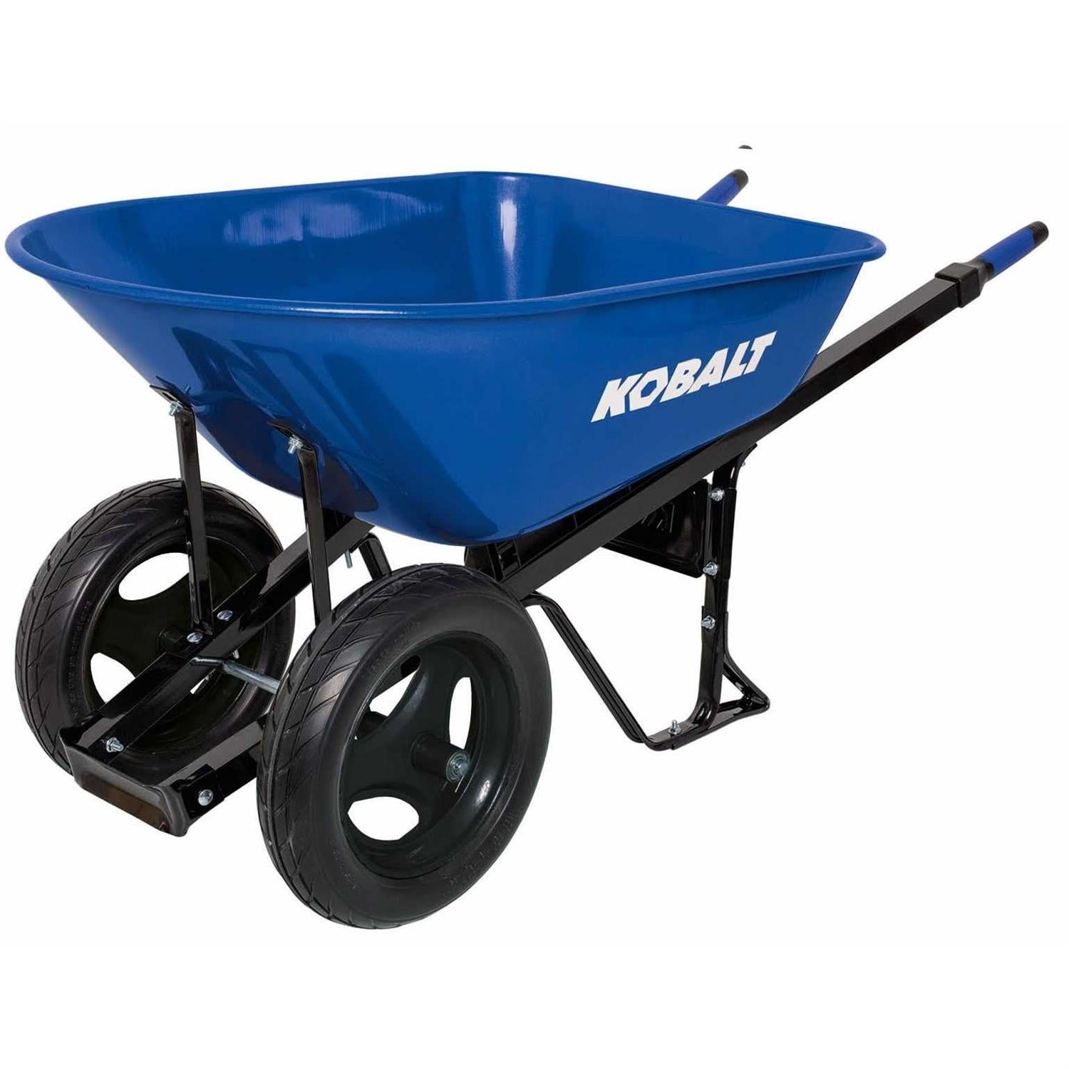 Kobalt 7-cu ft Steel Wheelbarrow with Flat-Free Tire P7-Sf-2W-K 35098