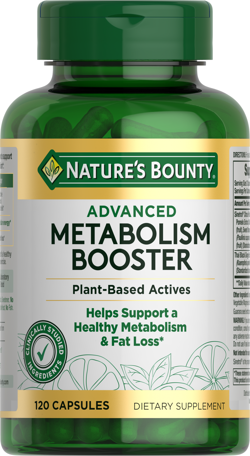 Nature's Bounty Advanced Metabolism Booster, 120 Capsules