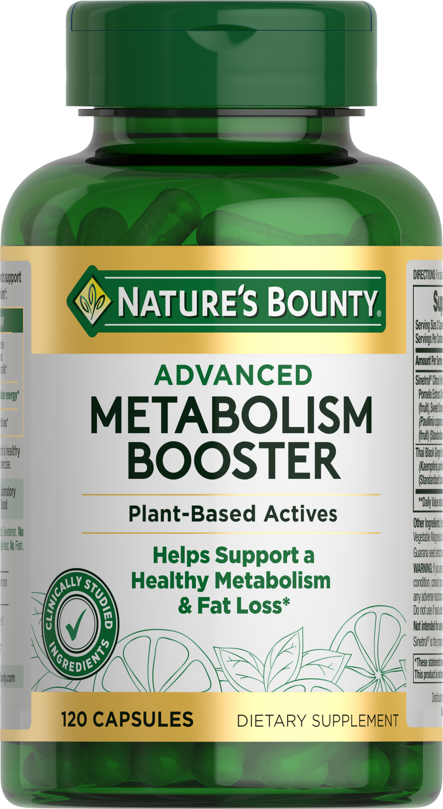 Nature's Bounty Advanced Metabolism Booster, 120 Capsules