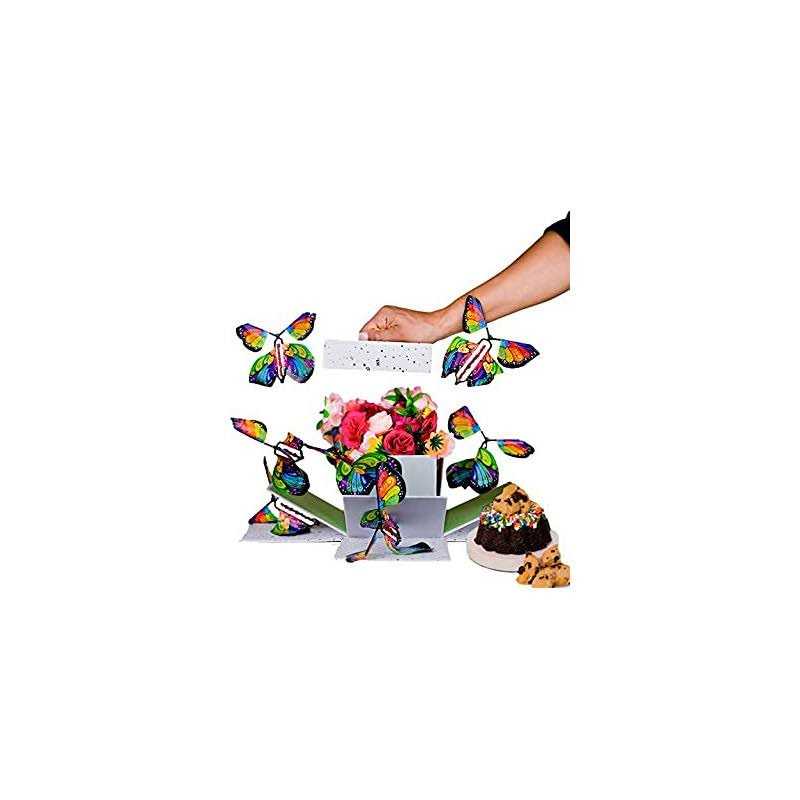 Send A Cake Explosion Box Gift With Flying Butterfly Surprise