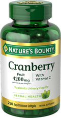 Nature's Bounty Cranberry, 4,200 mg equivalent per softgel**, 250 Softgels