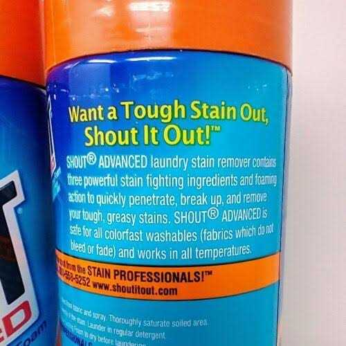 Shout Advanced Grease Busting Foam Laundry Stain Remover