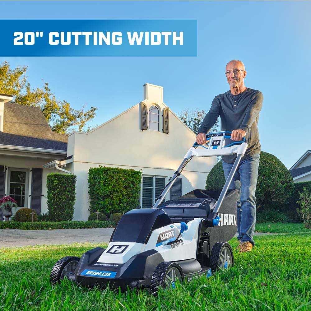 HART 40-Volt Cordless 20-inch Brushless Self Propelled Mower Kit