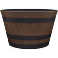 Southern Patio 15-1/2 In. Natural Oak Resin Southern Texture Whiskey Barrel Planter