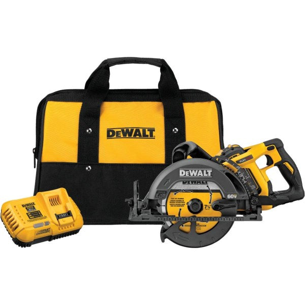 DEWALT FLEXVOLT 60V MAX Lithium-Ion 7-1/4 In. Cordless Worm Drive Saw Kit