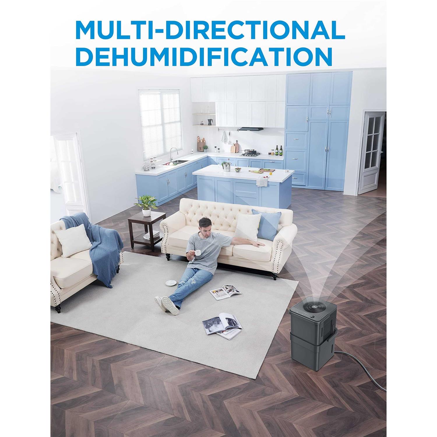 Midea 35-Pint Compact Cube Smart Dehumidifier