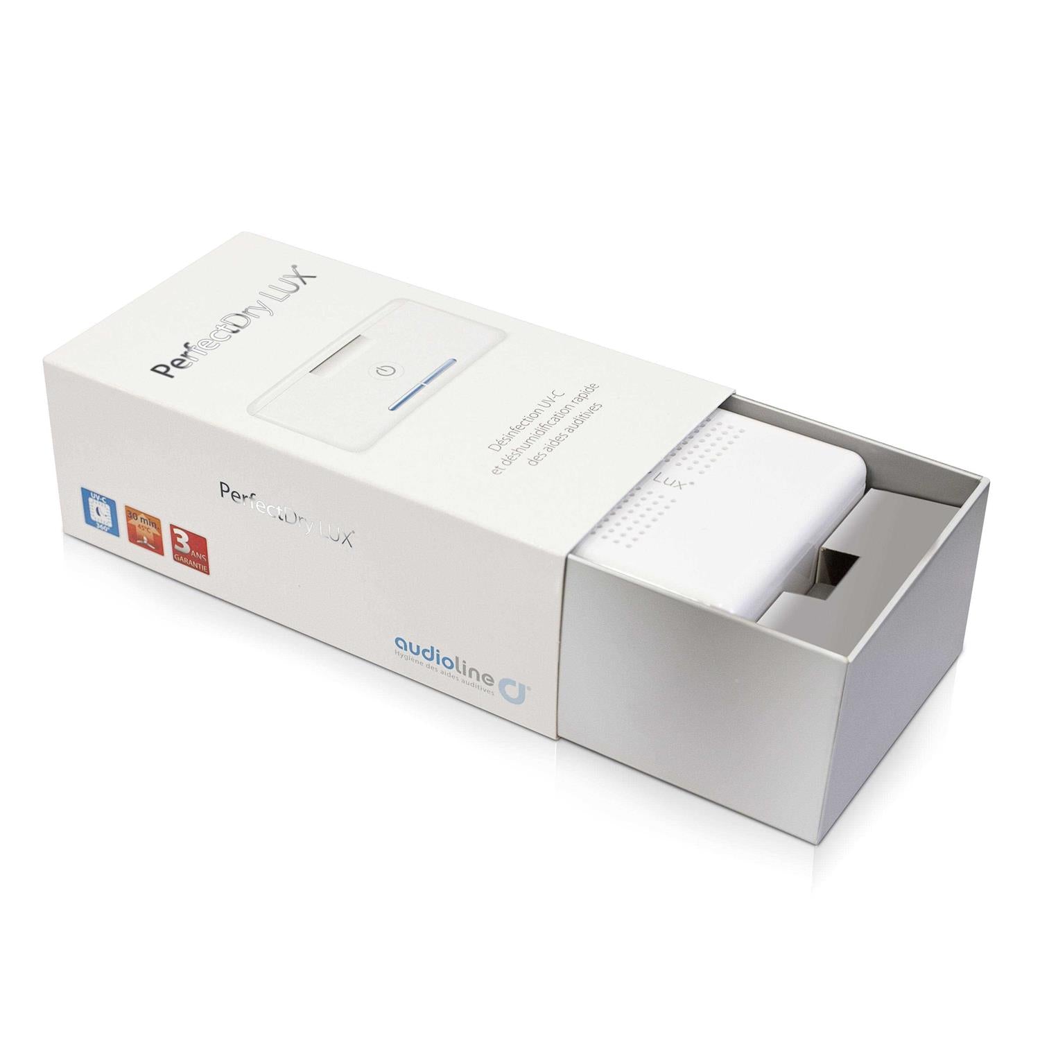 Perfectdry LUX Automatic Hearing Aid Uv-c Disinfecting and Cleaning System
