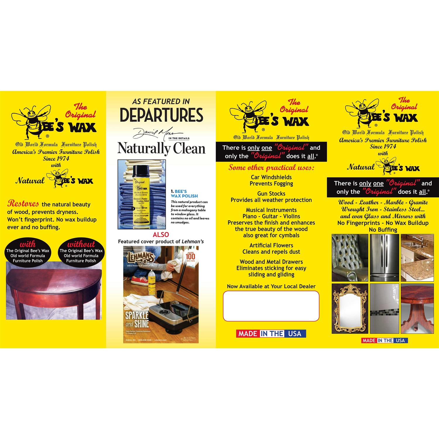 The Original Bee’s Wax Old World Formula Furniture Polish