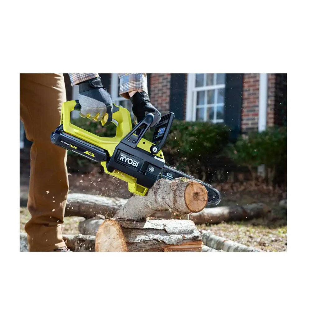 RYOBI 40V 10 in. Battery Powered Chainsaw