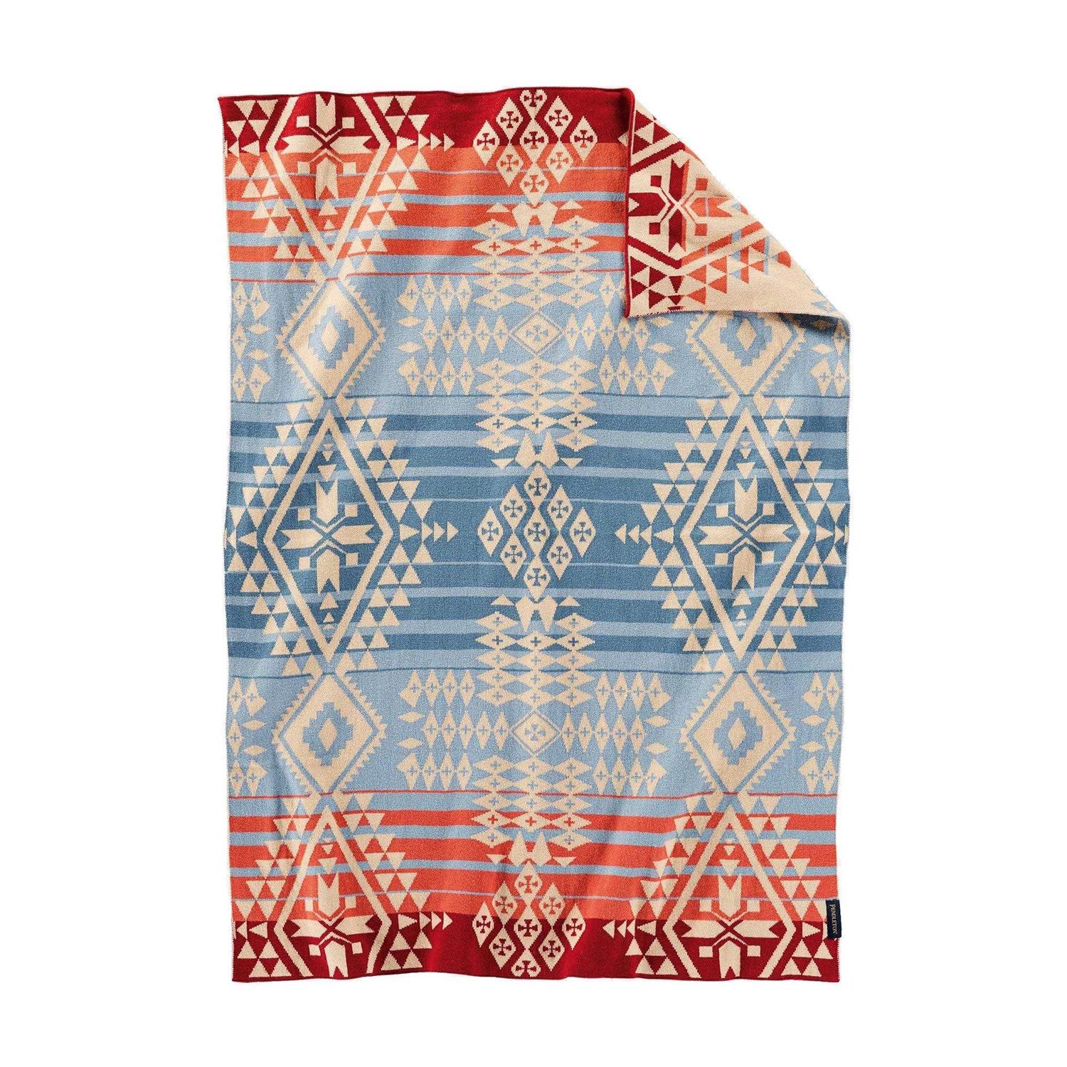 Pendleton Knit Baby Blanket with Beanie