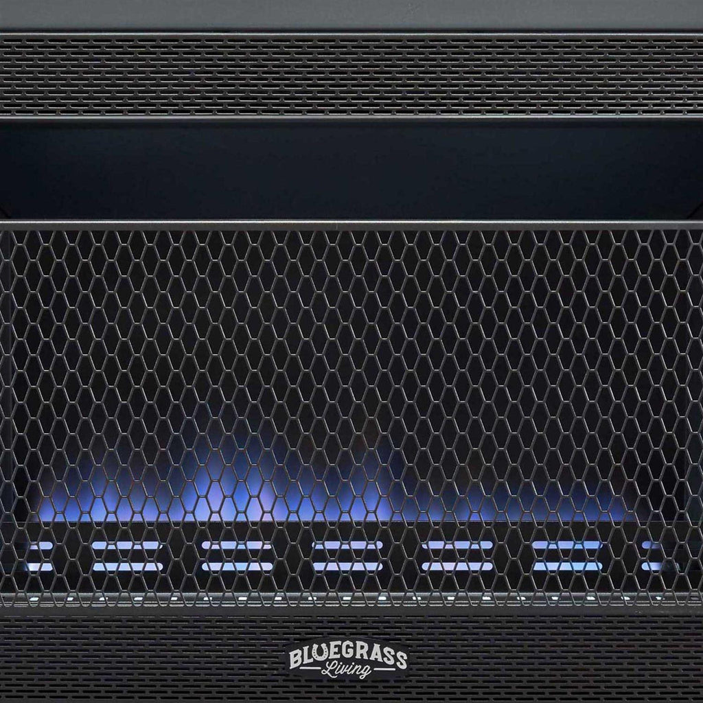 Bluegrass Living Propane Gas Vent Free Blue Flame Gas Space Heater with Blower and Base Feet B30TPB-BB