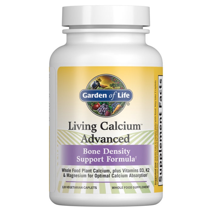 Garden of Life Living Calcium Advanced Bone Density Support Formula 120 Caplets