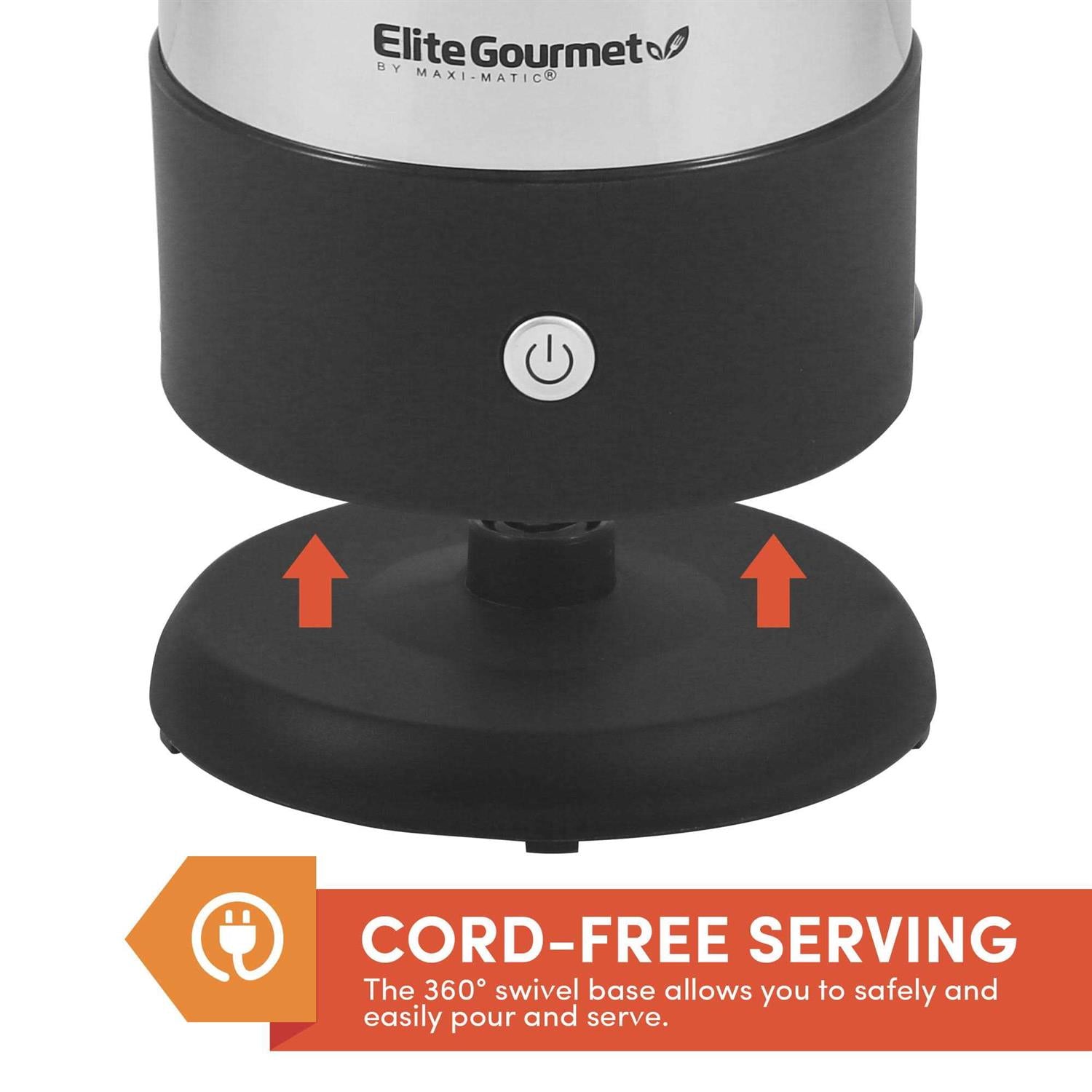 Elite Gourmet Stainless Steel 12 Cup Percolator