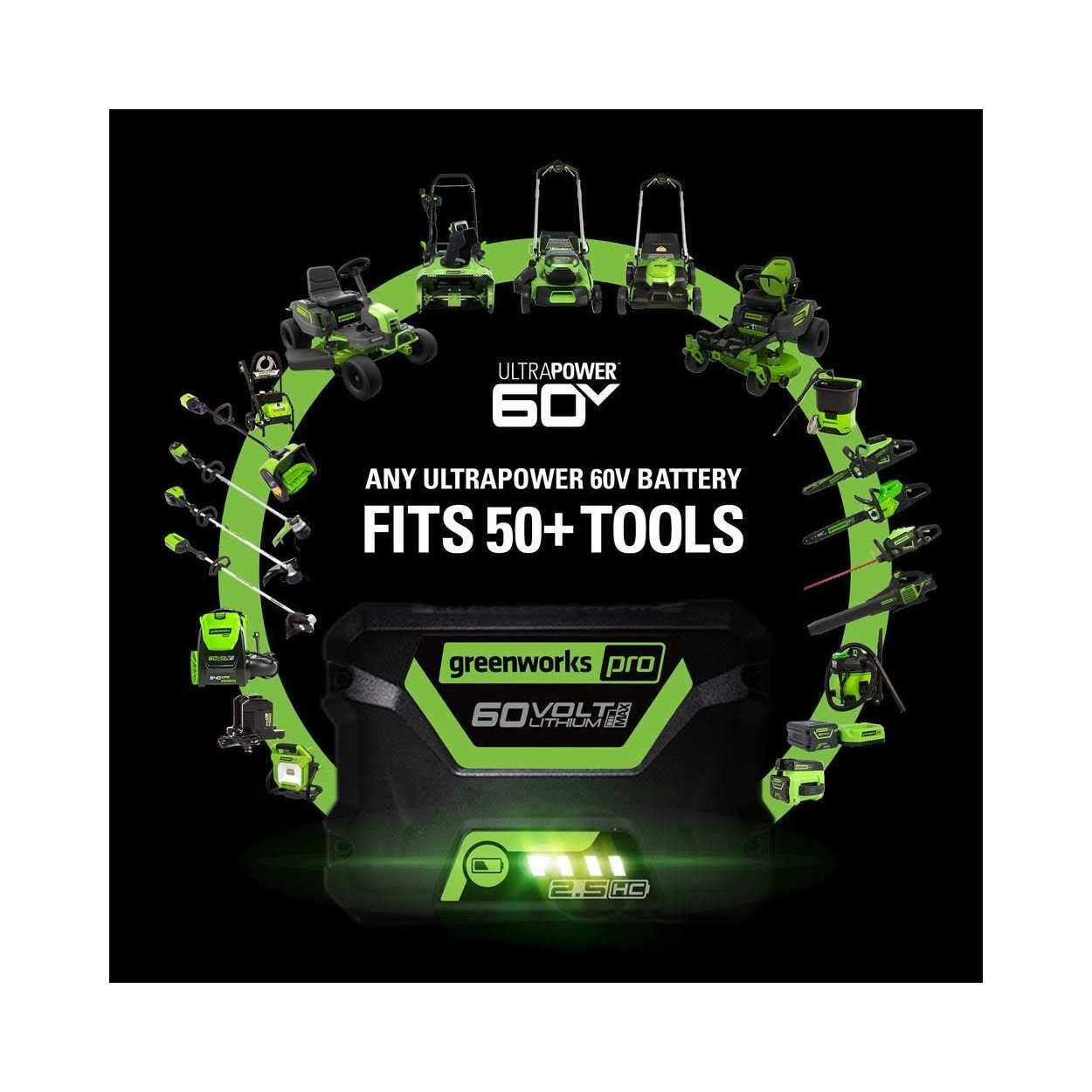 Greenworks PRO 60v 5.0 Ah Battery