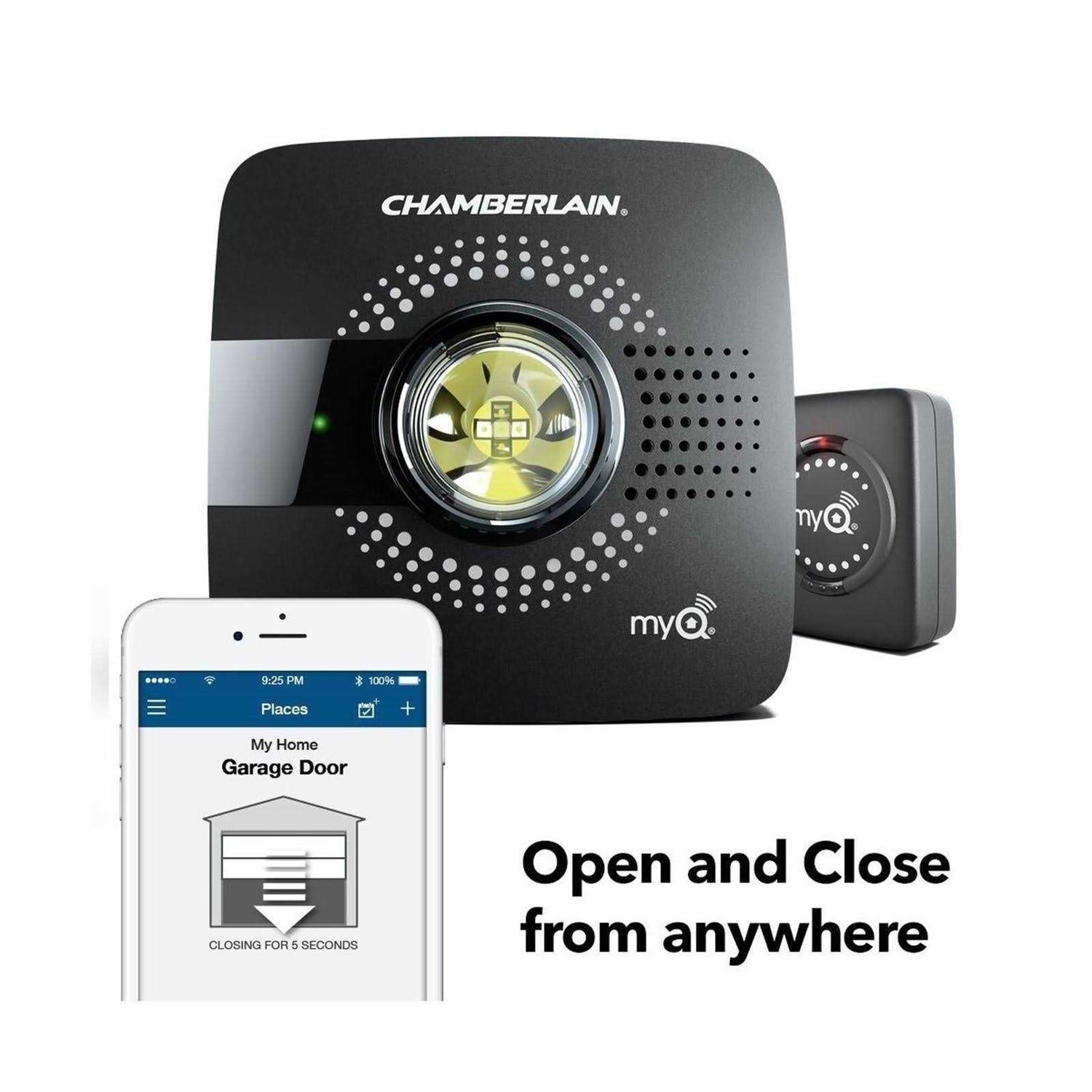Chamberlain Myq Smart Garage Door Opener Myq-g0301 Wireless & Wi-Fi enabled Garage Hub with Smartphone Control