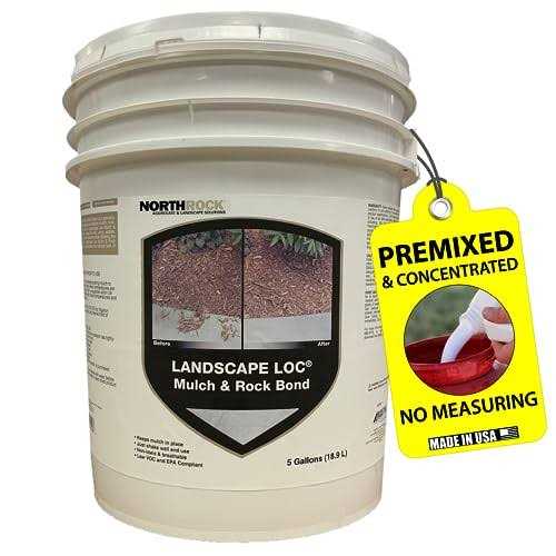 Landscape Loc Mulch & Rock Bond Landscaping Glue Locks Mulch Rock & Gravel in Place