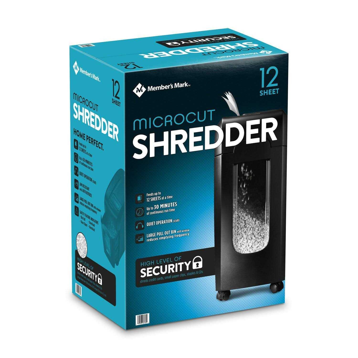 Member’s Mark 12 Sheet Micro-Cut Shredder